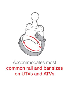RAM® Level CupT 16oz Drink Holder with ATV/UTV Rail Base 2