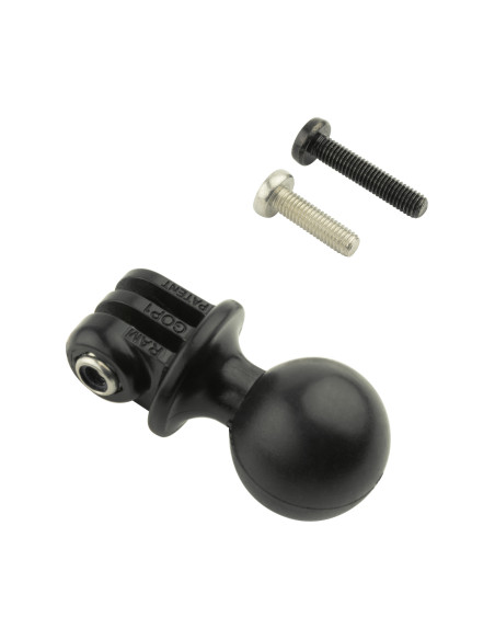 RAM® Drill-Down Double Ball Mount with Universal Action Camera Adapter