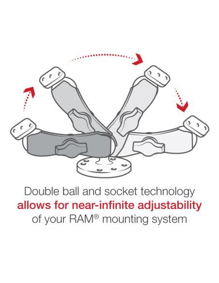 RAM® Drill-Down Mount for Garmin Colorado 400c, 400i & 400t - Aluminum
