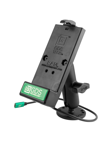 GDS® Powered USB-C 2.0 Phone Dock with Drill-Down Double Ball Mount