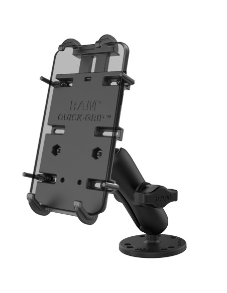 RAM® Quick-GripT XL Spring-Loaded Phone Mount with Drill-Down Base