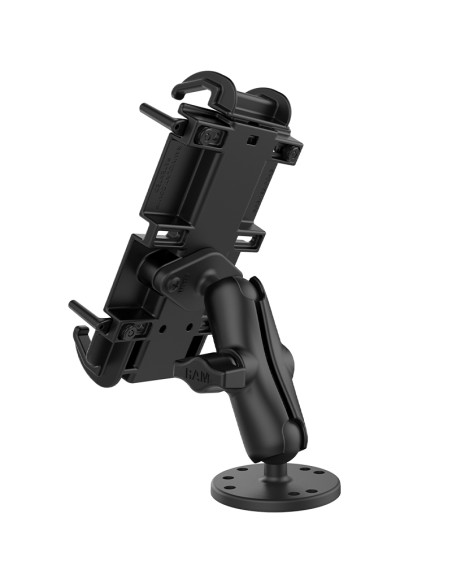 RAM® Quick-GripT XL Spring-Loaded Phone Mount with Drill-Down Base