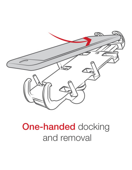 RAM® Quick-GripT XL Spring-Loaded Phone Mount with Drill-Down Base