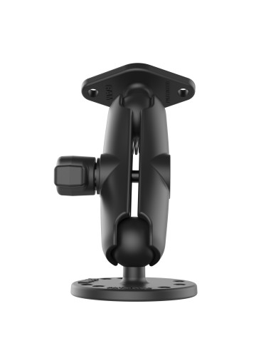 RAM® Double Ball Drill-Down Mount with Diamond Plate - Medium