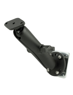 RAM® Double Ball Drill-Down Mount with Diamond Plate & Backer Plate