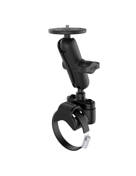 RAM® ATV/UTV Double Ball Rail Mount with Round Plate & 1/4"-20 Stud RAM® ATV/UTV Double Ball Rail Mount with Round Plate & 1/4"-20 Stud