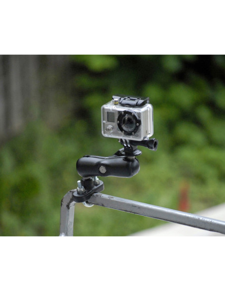 RAM® U-Bolt Double Ball Mount with 1/4"-20 Threaded Stud - B Size Medium RAM® U-Bolt Double Ball Mount with 1/4"-20 Threaded Stud - B Size Medium