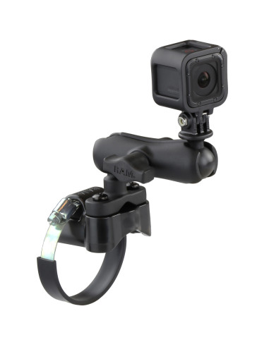 RAM® ATV/UTV Handlebar U-Bolt Mount with Action Camera Adapter