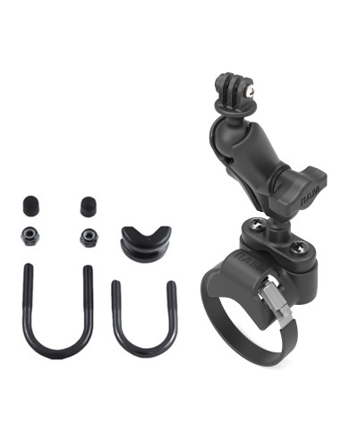 RAM® ATV/UTV Handlebar U-Bolt Mount with Action Camera Adapter