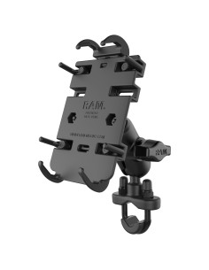 RAM® Quick-GripT Phone Mount with Handlebar U-Bolt Base - Short