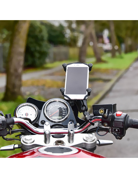 RAM® X-Grip® Large Phone Mount with Handlebar U-Bolt Base - Short