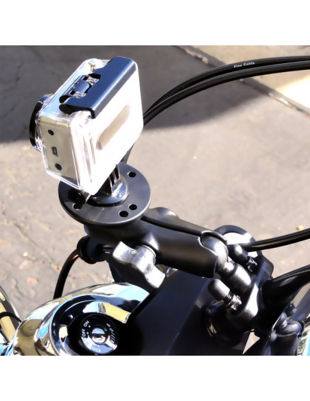 RAM® Handlebar U-Bolt Double Ball Mount 1/4"-20 Threaded Stud - Medium RAM® Handlebar U-Bolt Double Ball Mount 1/4"-20 Threaded Stud - Medium