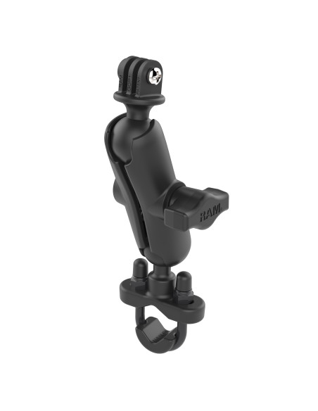 RAM® U-Bolt Double Ball Mount with Action Camera Adapter - Medium