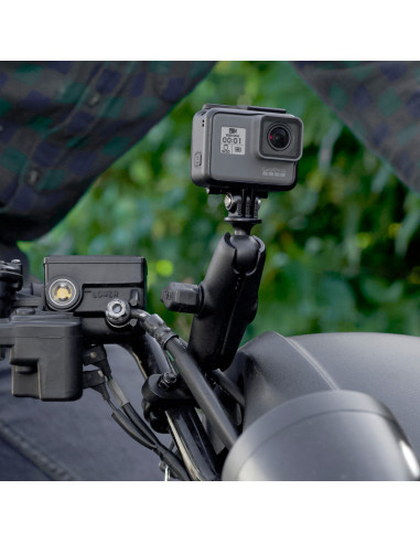 RAM® U-Bolt Double Ball Mount with Action Camera Adapter - Medium