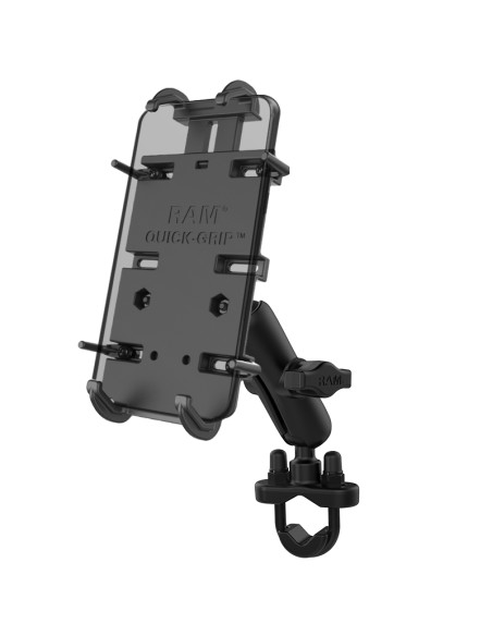 RAM® Quick-GripT XL Phone Mount with Handlebar U-Bolt Base - Medium