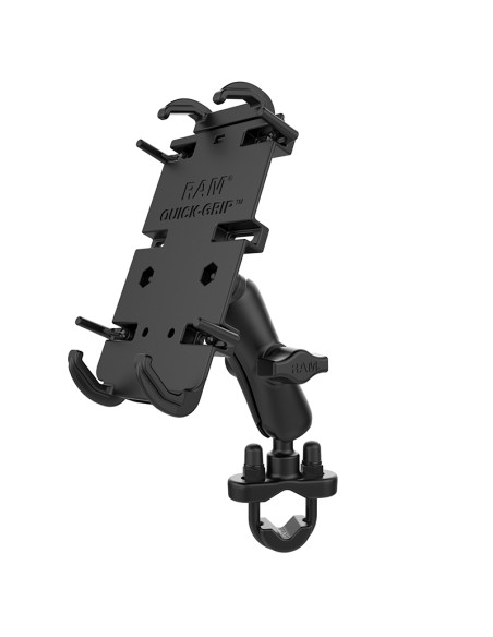 RAM® Quick-GripT XL Phone Mount with Handlebar U-Bolt Base - Medium