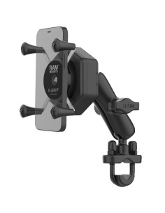 RAM® X-Grip® Phone Mount with Vibe-SafeT & U-Bolt Base - Medium
