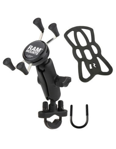 RAM® X-Grip® Phone Mount with Handlebar U-Bolt Base - Medium