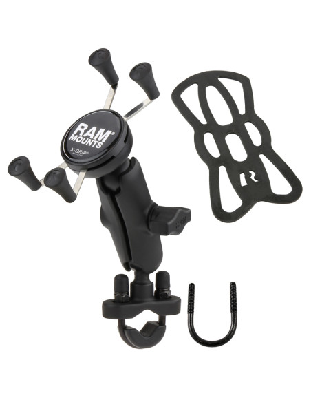 RAM® X-Grip® Phone Mount with Handlebar U-Bolt Base - Medium