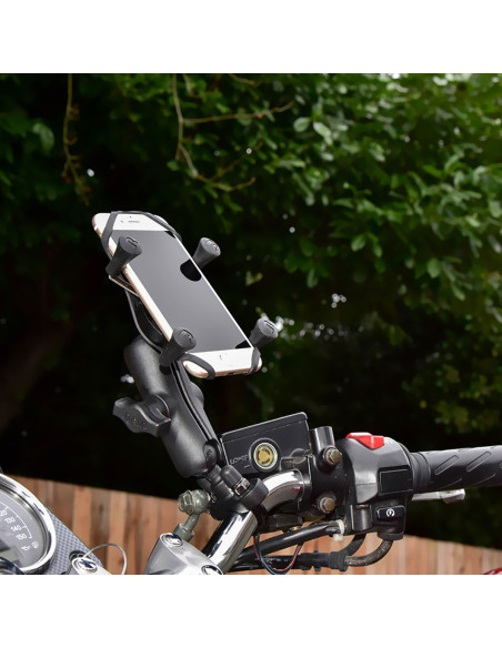 RAM® X-Grip® Phone Mount with Handlebar U-Bolt Base - Medium