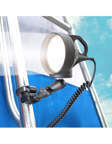 RAM® ATV/UTV Rail Mount with LED Spotlight