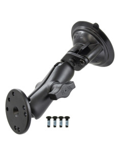 RAM® Twist-LockT Suction Cup Mount with Round Plate & Hardware