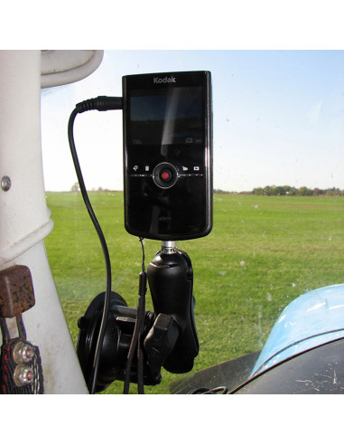 RAM® Twist-LockT Suction Cup Mount with 1/4"-20 Threaded Stud - Medium
