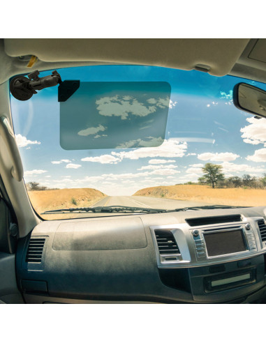 RAM® Twist-LockT Suction Cup Mount with Swivel Socket Arm & Sun Visor