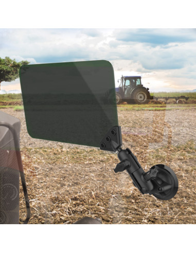 RAM® Twist-LockT Suction Cup Mount with Swivel Socket Arm & Sun Visor