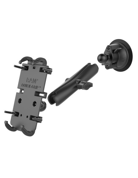 RAM® Quick-GripT XL Phone Mount with Twist-LockT Suction Cup - Long