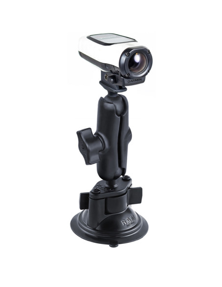 RAM® Twist-LockT Suction Cup Mount with Garmin VIRBT Camera Adapter