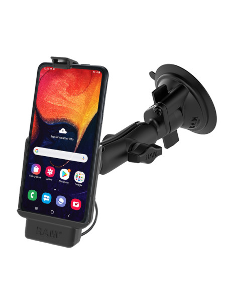 RAM® EZ-Roll'rT Powered Suction Cup Mount for Samsung XCover Pro