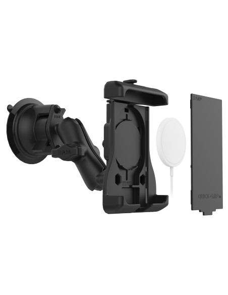 RAM® Quick-GripT Suction Cup Mount for for iPhone 12 Series + MagSafe