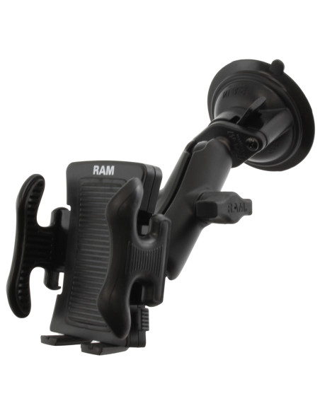 RAM® Twist-LockT Suction Cup Mount with Spring-Loaded Phone Holder