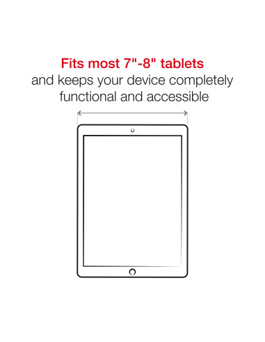 RAM® X-Grip® with RAM® Twist-LockT Suction Cup Mount for 7"-8" Tablets