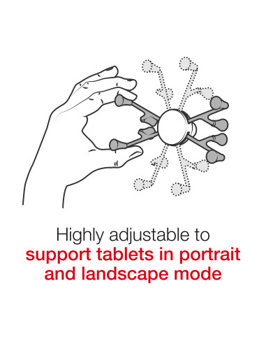 RAM® X-Grip® with RAM® Twist-LockT Suction Cup Mount for 7"-8" Tablets