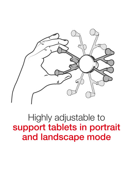 RAM® X-Grip® with RAM® Twist-LockT Suction Cup Mount for 7"-8" Tablets