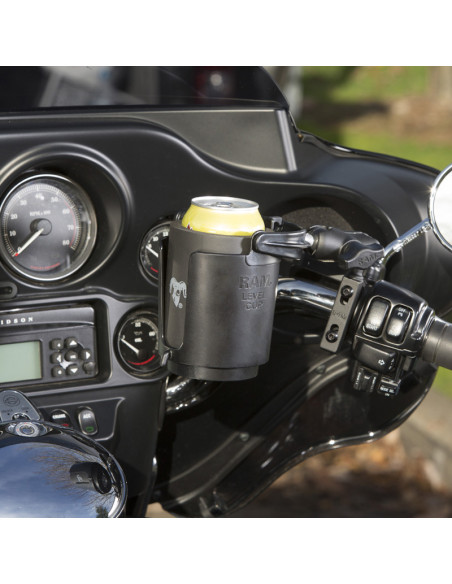 RAM® Level CupT 16oz Drink Holder with Brake/Clutch Reservoir Base