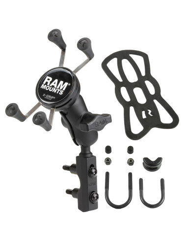 RAM® X-Grip® Phone Mount with Brake/Clutch Reservoir Base - Short