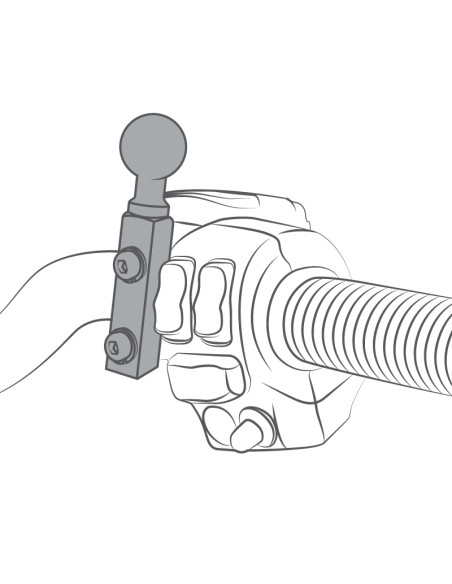 RAM® Brake/Clutch Reservoir Mount with Universal Action Camera Adapter