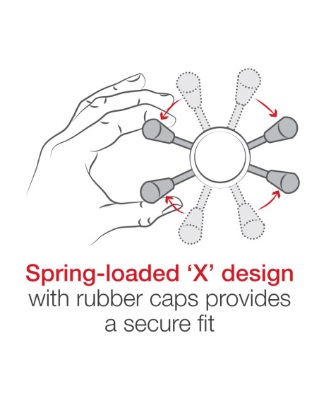 RAM® X-Grip® Phone Mount with Vibe-SafeT & Fork Stem Base - Short