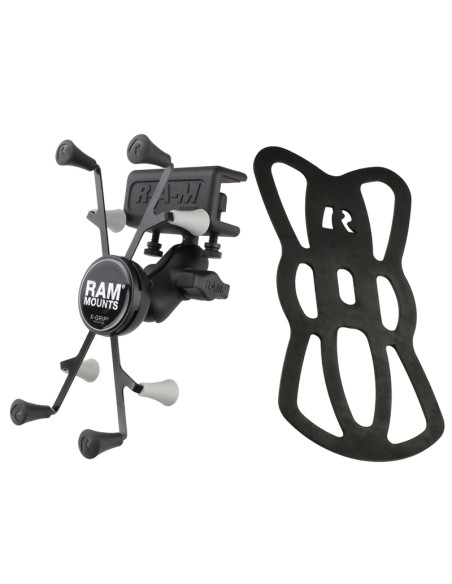RAM® X-Grip® Mount with Glare Shield Clamp Base for 7"-8" Tablets