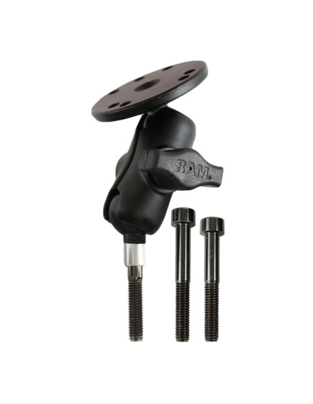 RAM® Handlebar Clamp Mount with M8 Bolts and Round Plate - Short