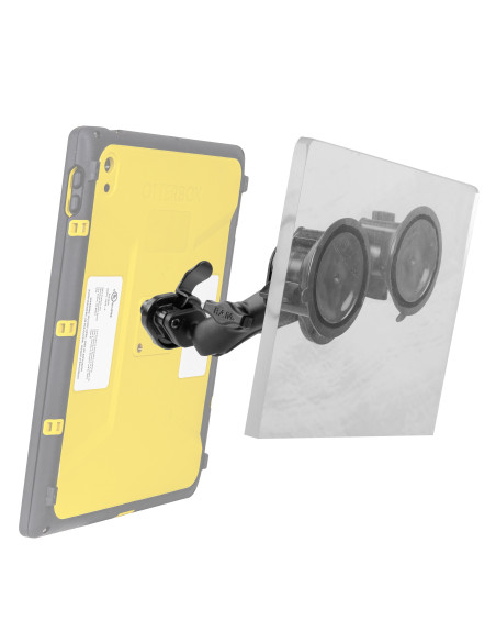 RAM® Twist-LockT Dual Suction Mount with Quick Release Adapter