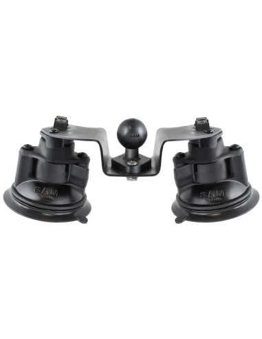 RAM® Twist-LockT Dual Pivot Suction Cup Base with Ball