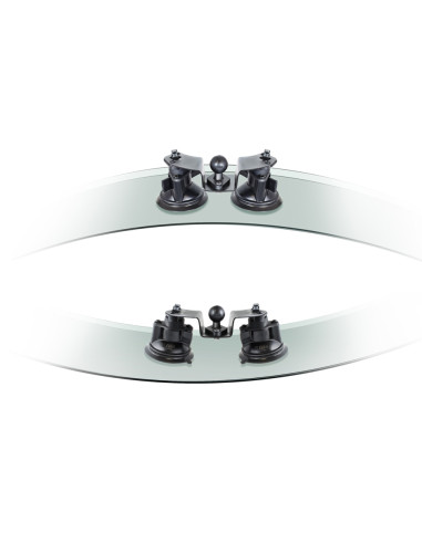 RAM® Twist-LockT Dual Pivot Suction Cup Base with Ball