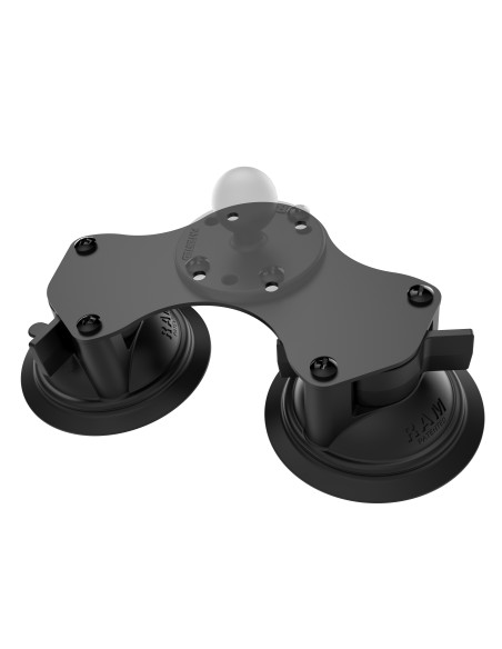 RAM® Twist-LockT Dual Suction Cup Base