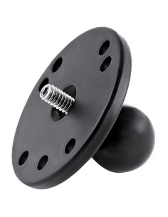 RAM® Ball Adapter with Round Plate and 1/4"-20 Threaded Stud - B Size
