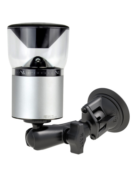 RAM® Twist-LockT Suction Cup Mount with 1/4"-20 Camera Adapter - Medium