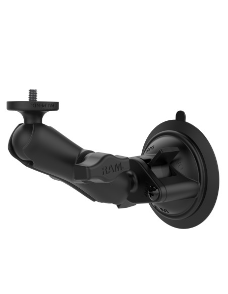 RAM® Twist-LockT Suction Cup Mount with 1/4"-20 Camera Adapter - Short